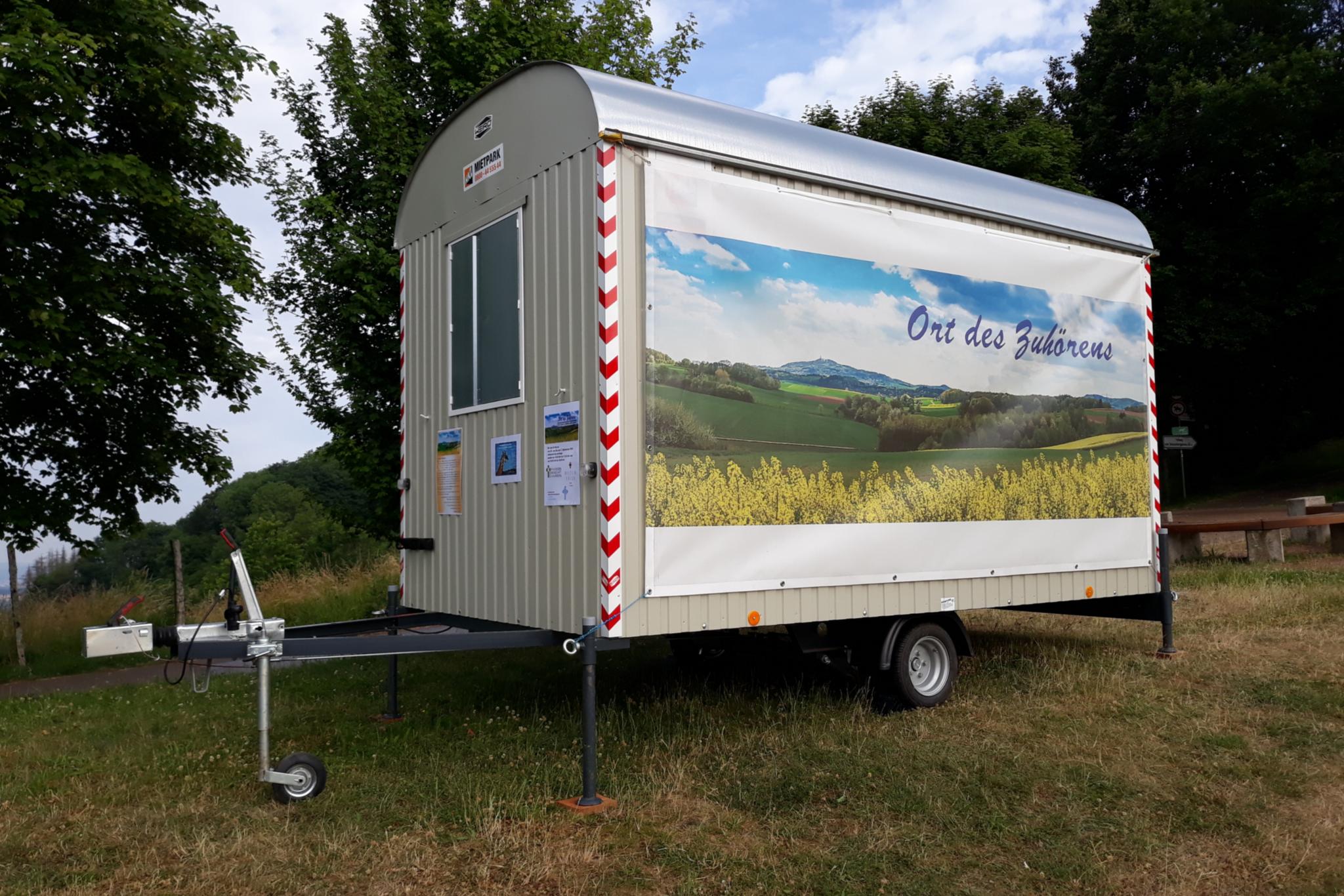 Der Bauwagen in Tholey wird wieder zum 'Ort des Zuhörens'.