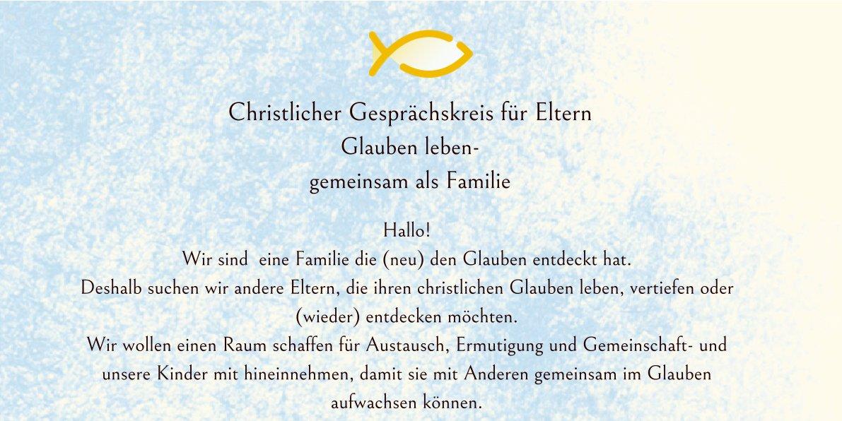 Plakat - Christlicher Gesprächskreis
