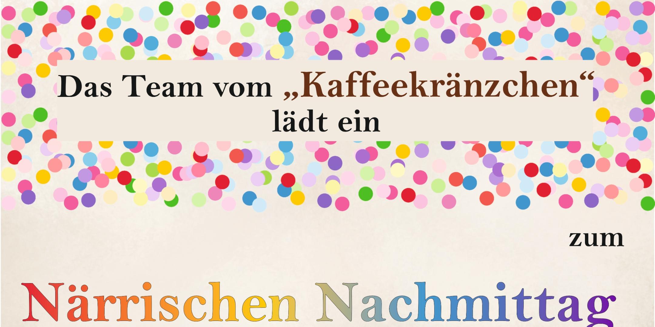 Plakat Närrisches Kaffeekränzchen 2025