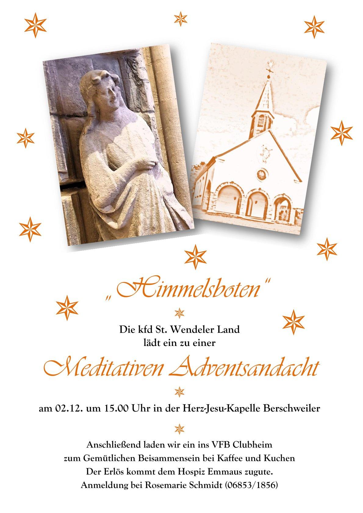 Plakat Adventsandacht 2025 Sterne