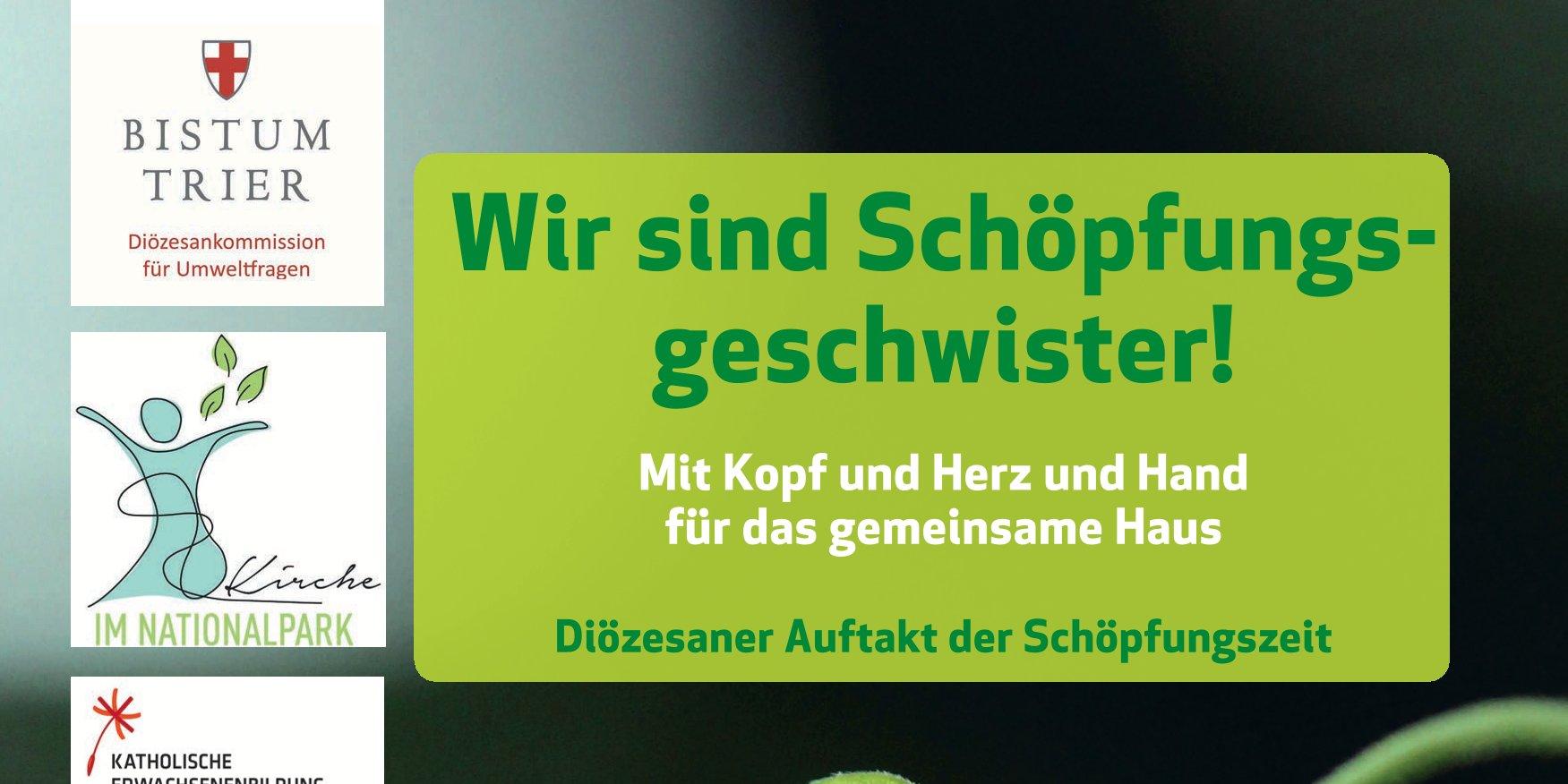Plakat Auftakt Schöpfungszeit