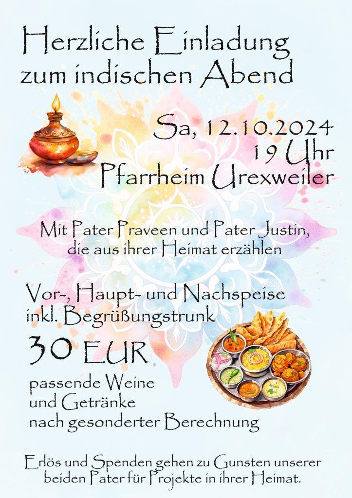 Plakat Indischer Abend 2024