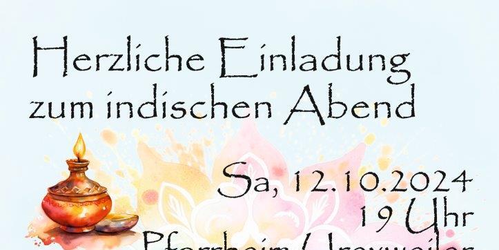 Plakat Indischer Abend 2024