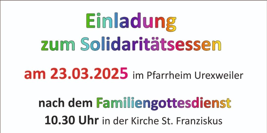 Plakat Solidaritätsessen 2025