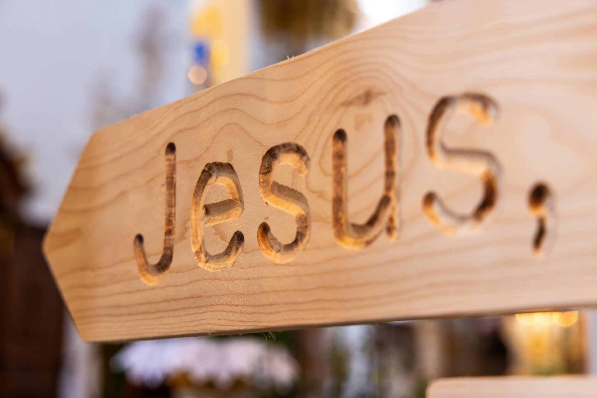 Schild Jesus